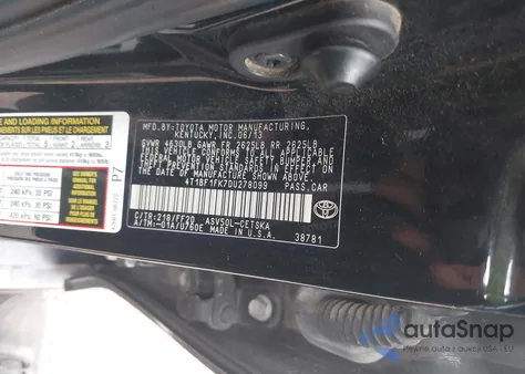 2013 Toyota Camry L/Se/Le/Xle z USA, uszkodzony, nr VIN 4T1BF1FK7DU278099